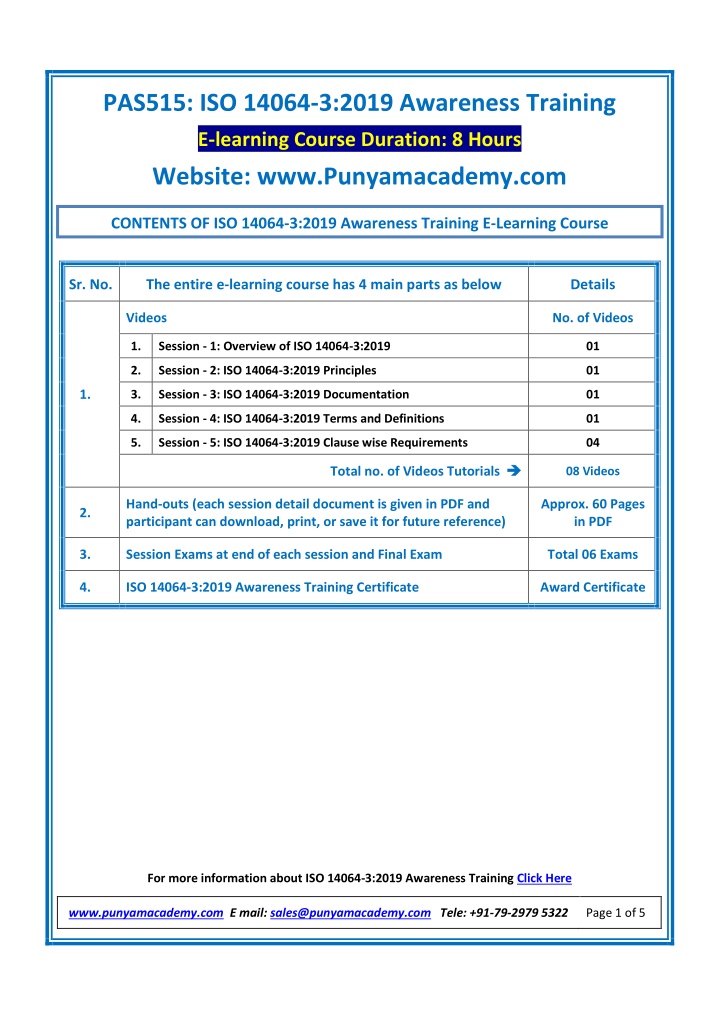 pas515 iso 14064 3 2019 awareness training