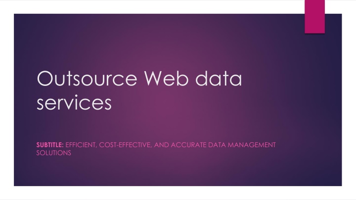 outsource web data services