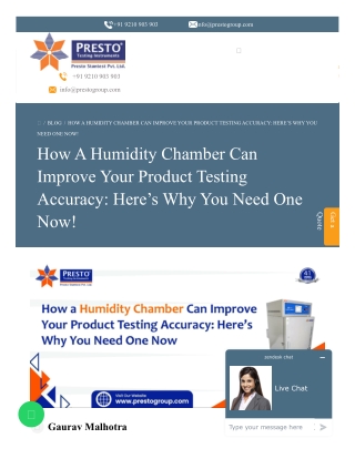 How a Humidity Chamber Can Improve Your Product Testing Accuracy