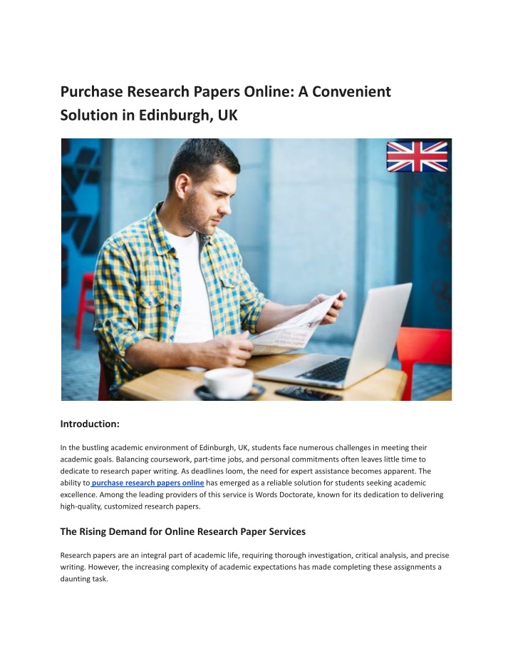 purchase research papers online a convenient