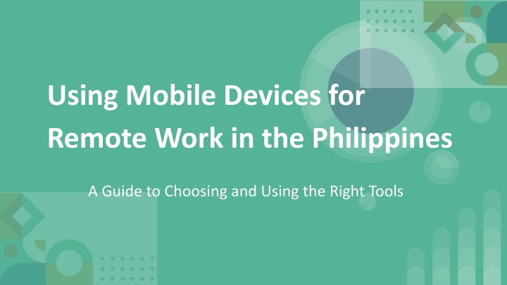 using mobile devices for remote work