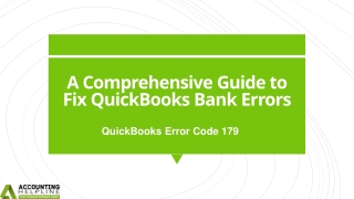 a comprehensive guide to fix quickbooks bank errors