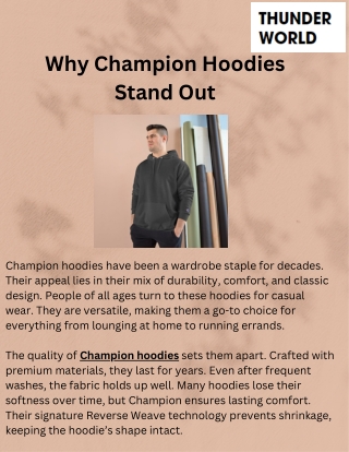 Champion Hoodie Iconic Style and Unmatched Comfort