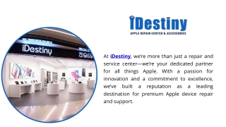 iDestiny  Iphone Ipad service PPT