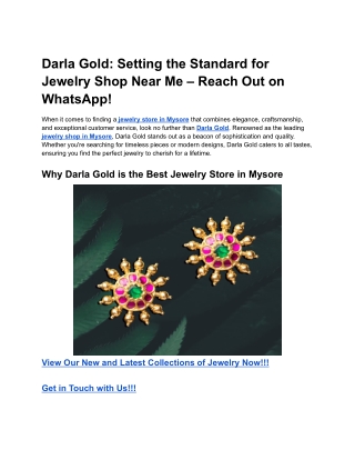 Darla Gold_ Setting the Standard for Jewelry Shop Near Me – Reach Out on WhatsApp