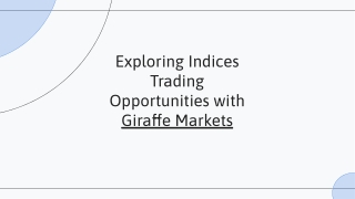 Start Trading with Giraffe Markets: Your Gateway to Global Opportunities