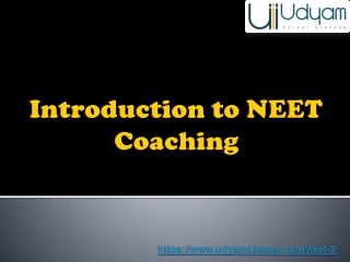 introduction to neet coaching