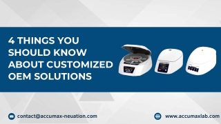 Four Things You Should Know About Customized OEM Solutions