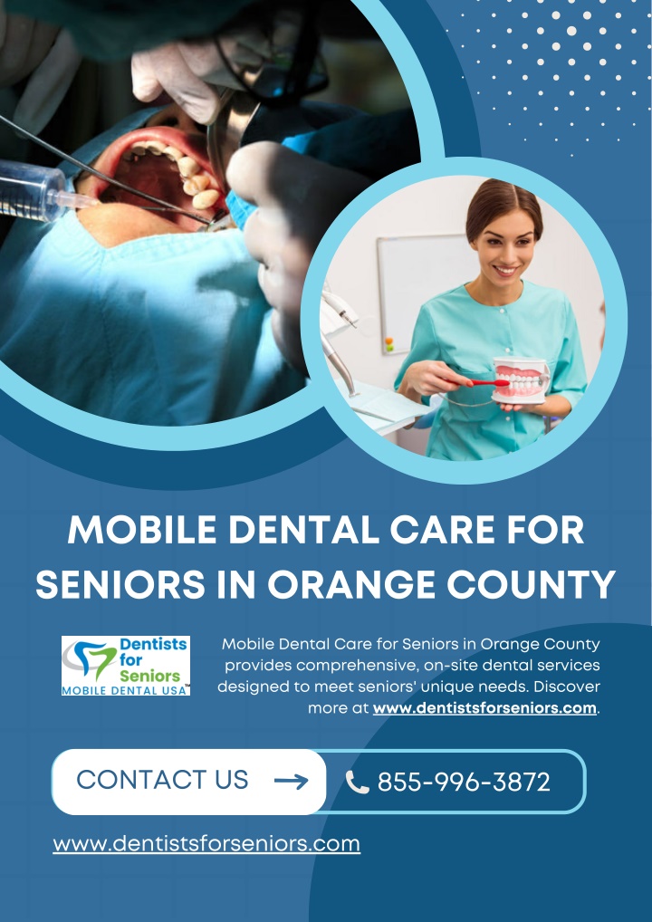 mobile dental care for seniors in orange county