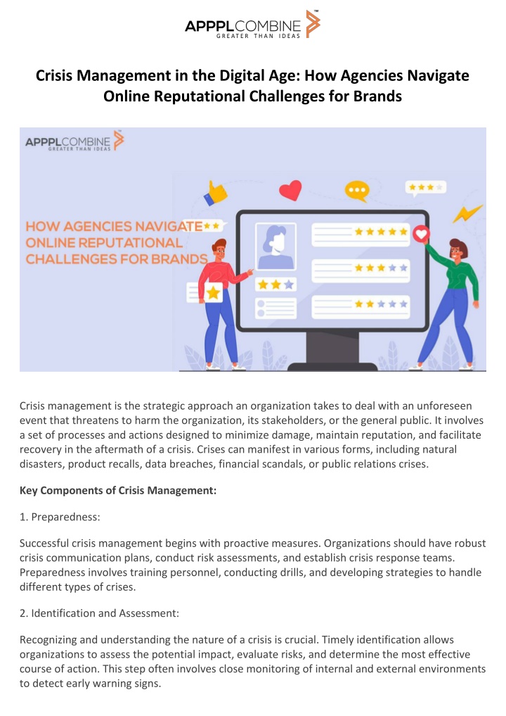 crisis management in the digital age how agencies