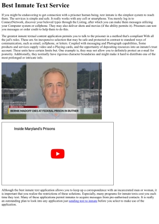 best inmate text service