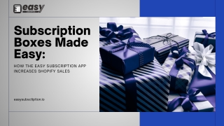 Subscription Boxes Made Easy How the Easy Subscription App Increases Shopify Sales