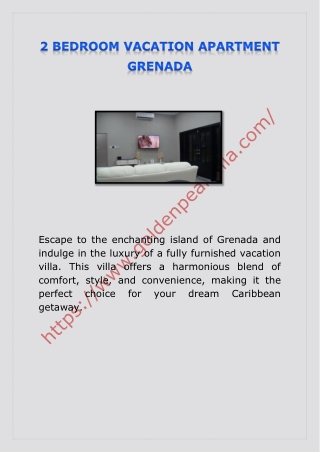 2 BEDROOM VACATION APARTMENT GRENADA