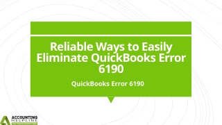 reliable ways to easily eliminate quickbooks error 6190
