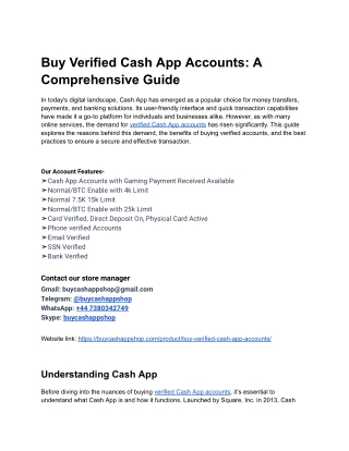 How to Spot a Trusted Seller for Your Cash App Accounts