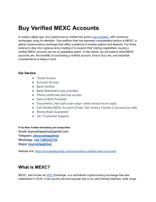 How to Spot a Trusted Seller for Your MEXC Accounts