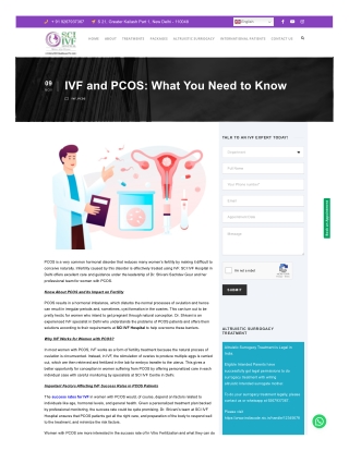 IVF and Polycystic Ovary Syndrome (PCOS): What You Need to Know