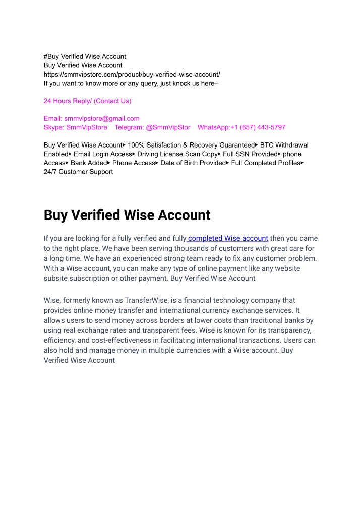 buy verified wise account buy verified wise