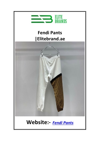 Fendi Pants  Elitebrand.ae