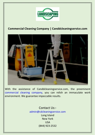 Commercial Cleaning Company  Canddcleaningservice.com