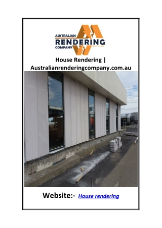 House Rendering  Australianrenderingcompany.com.au
