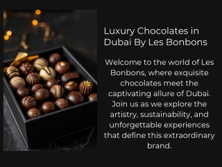 Luxury Chocolates Dubai