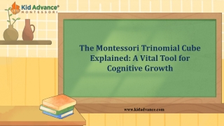 The Montessori Trinomial Cube Explained A Vital Tool for Cognitive Growth