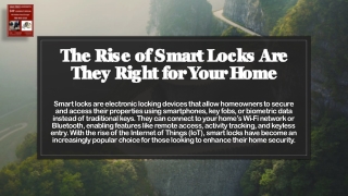 The Rise of Smart Locks Are They Right for Your Home?