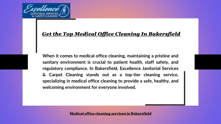 get the top medical office cleaning in bakersfield