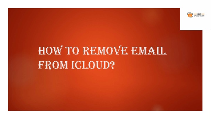 how to remove email from icloud