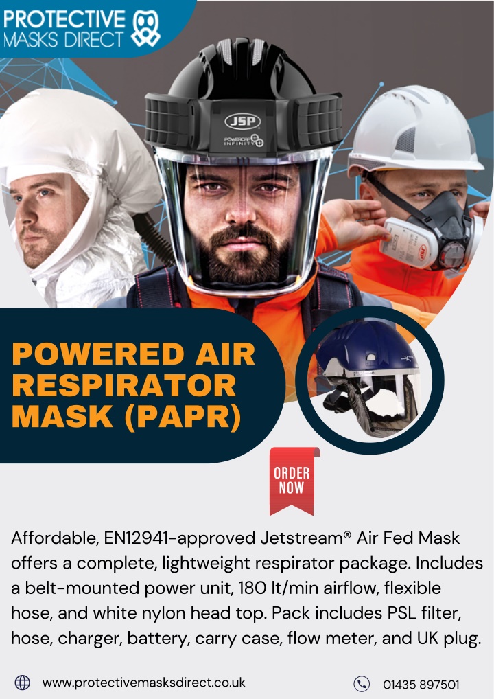 powered air respirator mask papr