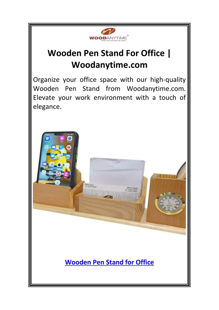 wooden pen stand for office woodanytime com