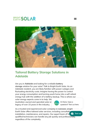 Battery Storage Adelaide