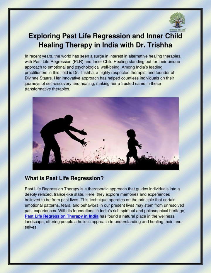 exploring past life regression and inner child