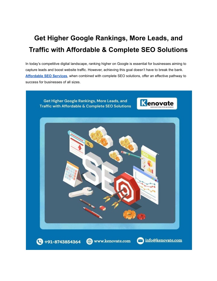 get higher google rankings more leads and