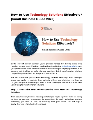 How to Use Technology Solutions Effectively_