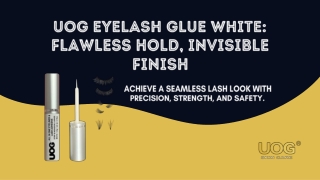 uog eyelash glue white flawless hold invisible