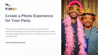 create a photo experience for your party