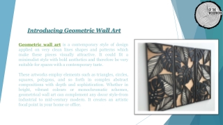 Introducing Geometric Wall Art