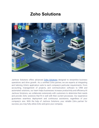 zoho solutions