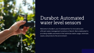 durabot automated durabot automated water level