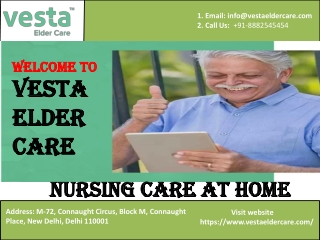 Nursing care services in Delhi | Vesta Elder Care
