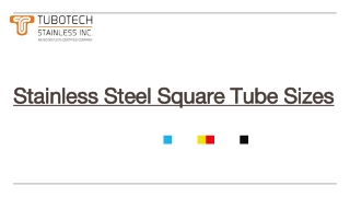 Stainless Steel Square Tube Sizes