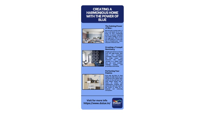 creating a harmonious home with the power of blue