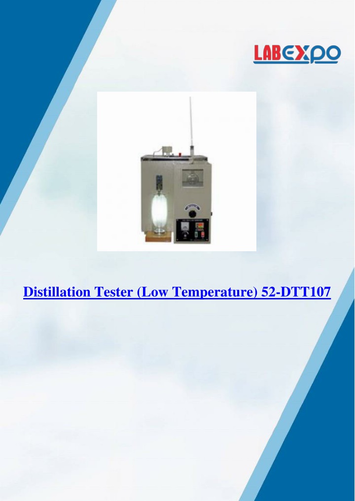 distillation tester low temperature 52 dtt107