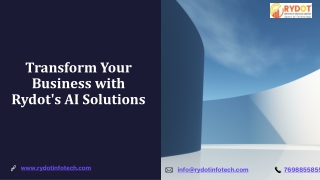 transform your business with rydot s ai solutions