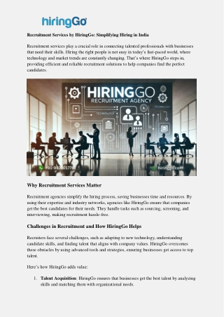 recruitment services by hiringgo simplifying