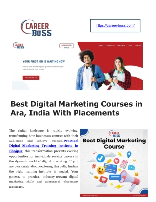 Practical Digital Marketing Training Institute in Bhojpur - Career Boss Institut