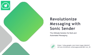 Revolutionize Messaging with Sonic Sender