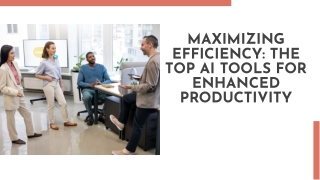 The best ai tools for enhanced productivity